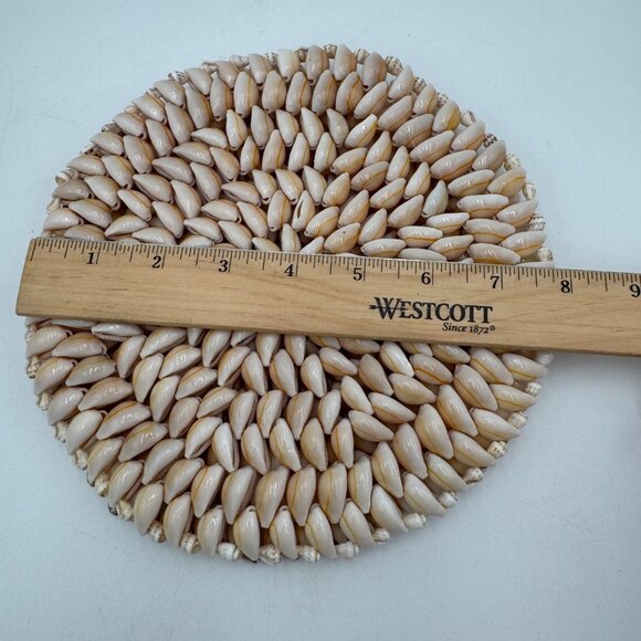 Seashell Trivet Cowrie Shell Trivet  Hot Pot, Hot Pad  Natural decor  Beach Hous - Picture 6 of 6